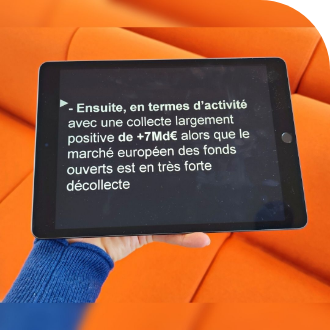 3. Prompteur sans fil – Conférence